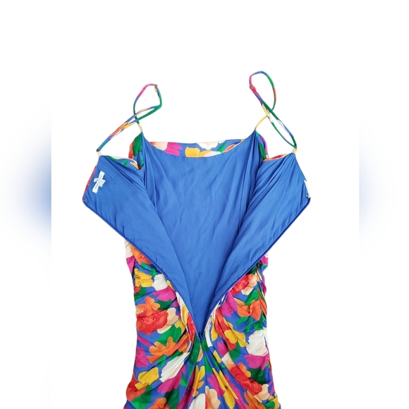 We Wore What Floral Ruched Dress Medium - Picture 4 of 5